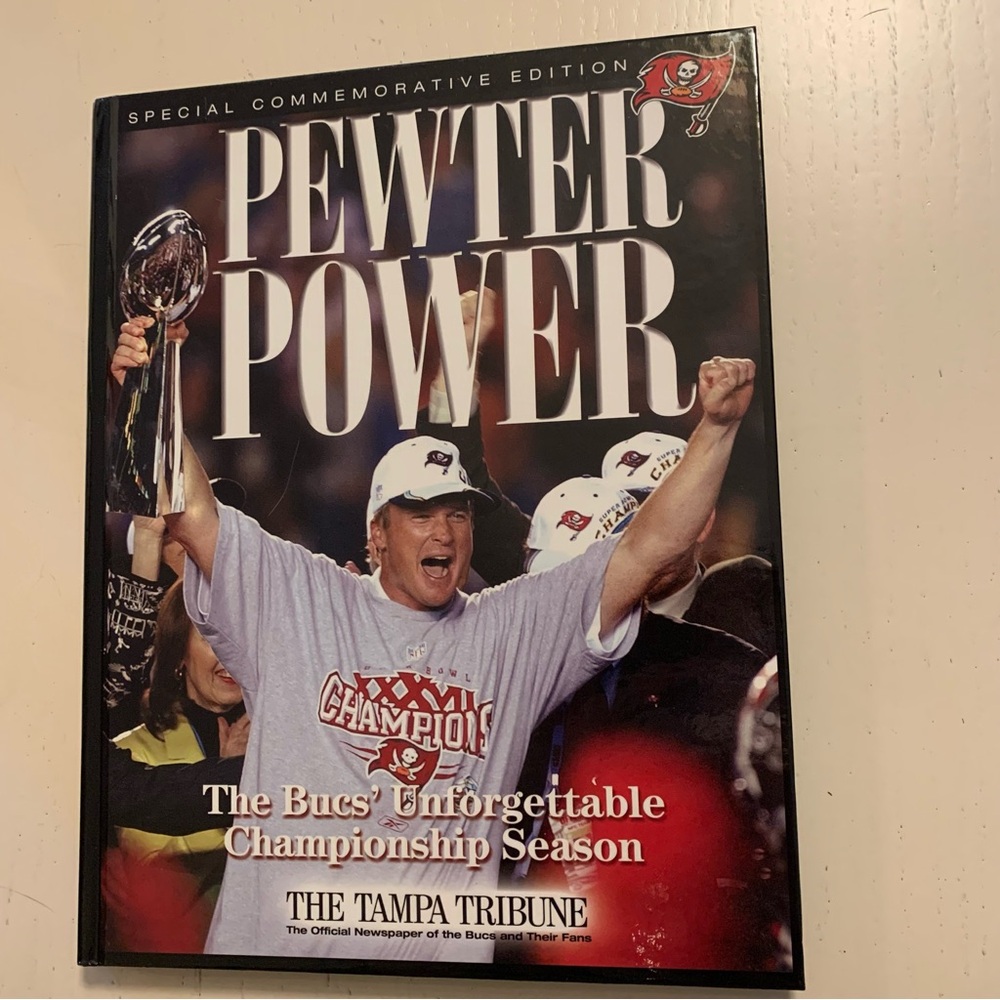 Pewter Power BUNDLE Commemorative Edition Hardcover with Buccaneers Shot Glass